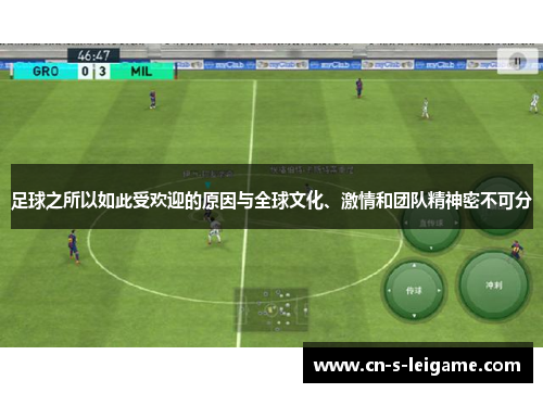 足球之所以如此受欢迎的原因与全球文化、激情和团队精神密不可分